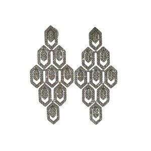 Bvlgari Serpenti Collection 18K White Gold Diamond Earrings